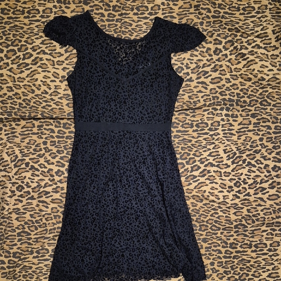 Sourpuss Dresses & Skirts - Sourpuss Black Leopard Print Dress